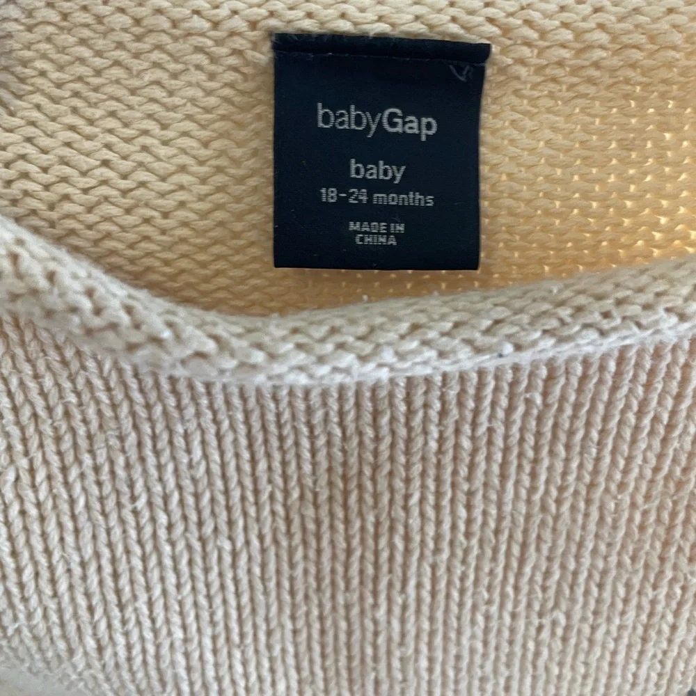 Baby Gap Sweater with‎ Mustache and Bow Tie Design